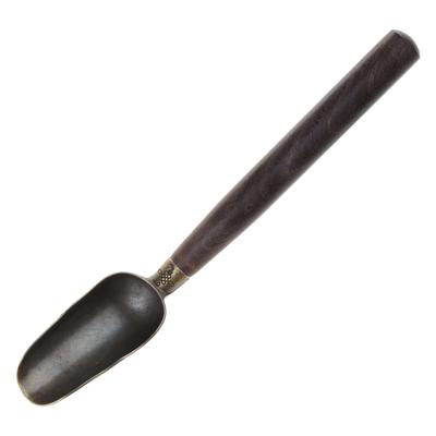 Teaspoon Divided Teaspoons Single Small Japanese Wooden Long Handle Alloy Spoon Tea Ceremony Tea Shovel Tea Spoons