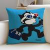 Classic FFelix the CatS Cushion Cover Breathable and skinfriendly linen pillowcase square removable and washable cushion