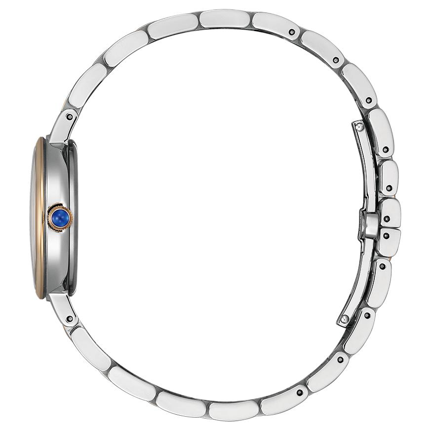 Citizen L 50m Water Resistant Light Powered Quartz Movement Stainless Steel Strap Watch EM0996-84Y