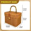 Handwoven Storage Basket Gift Decorative Case Display Suitcase Organizer for Themed Party