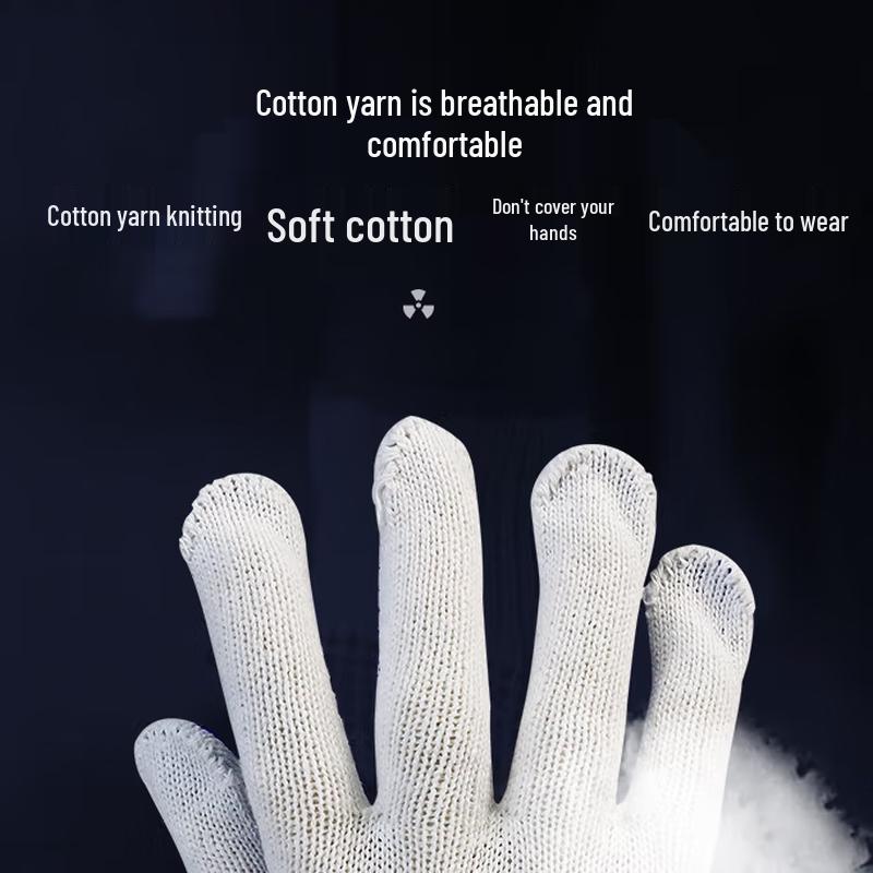 Wear-Resistant Anti-Slip Cotton Work Gloves