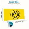 Dortmund Team Logo Mauspade, Große Gaming Schreibtischmatte, Rutschfestes XXL Mauspade für Laptop & Tablet, Mini-PC Spielmatte mit Genähten Kanten