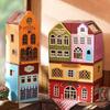 CUTEROOM Wooden Dollhouse Miniature House Kit, Kids' Toy, Creativity Development, Family Fun, Scale Model (HAREYS HOUSE)