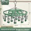Aluminum Alloy Multi-Clip Drying Rack for Socks and Underwear