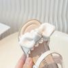 2024 Children Sandals for Girl Summer New Fashion Sweet Bowtie Soft Comfortable Chic Anti-slippery Flats Outside Cool Beach Shoe