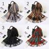 Plaid Printed Cashmere Shawl Scarf Woman Autumn Winter Warm Scarves Fashion Pashmina Wraps Tassels British Style Stoles Echarpe