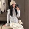 Light and thin ribs cotton clothes, women's winter jacket, slim fit inside, waist tight, thin cotton jacket.