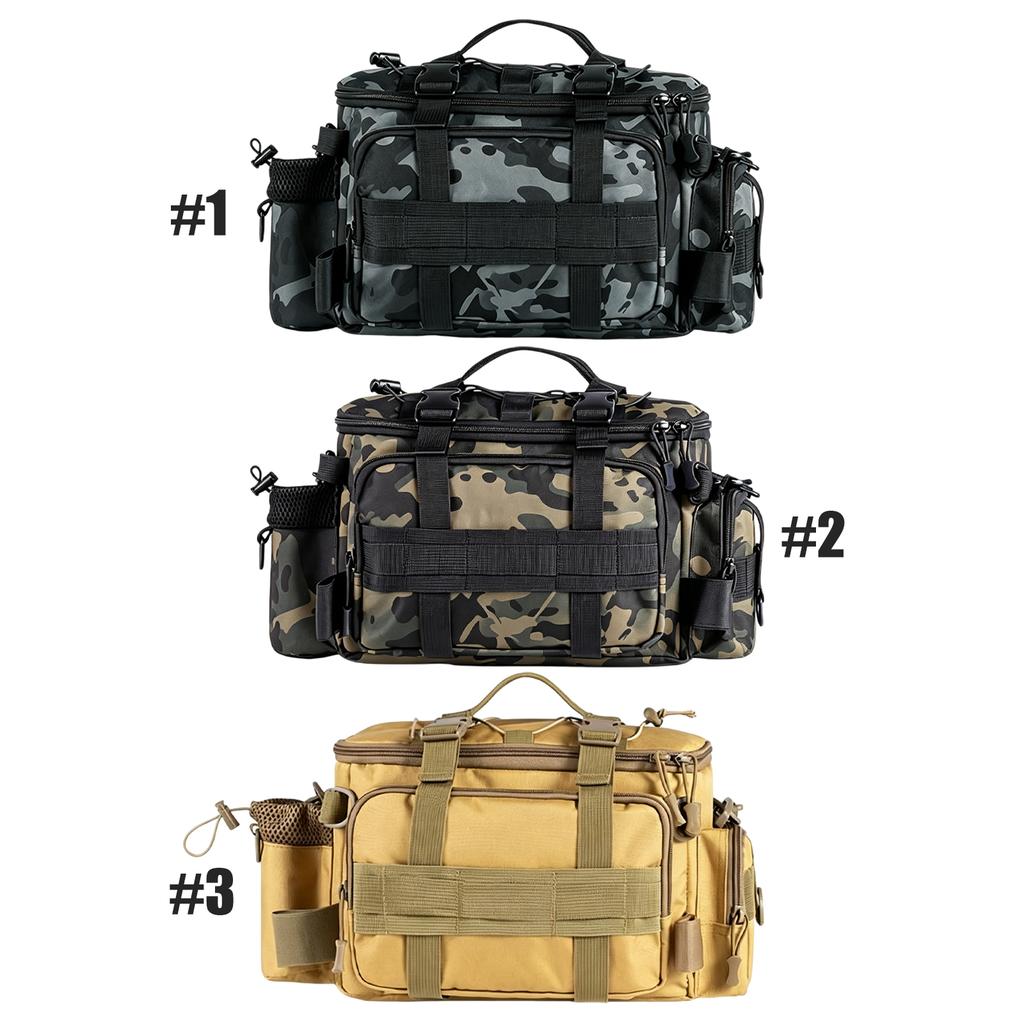 Fishing Tackle Bag Water- Saltwater & Freshwater Fishing Bags Gear Storage Bags for Camping Hunting Hiking and Travel