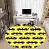 1 szt. Okrągły dywanik biurowy Batman, Pod krzesła biurowe, Sypialnia, Salon, Wystrój domu, Dekoracja pokoju, Dostępny w różnych rozmiarach