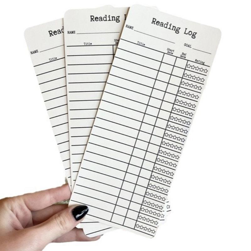 

3/6 шт. Список для читання Закладка Трекер Картки для сторінок для читання Подарунок для студента вчителя Любителів книг Читачів Книжкового хробака 1