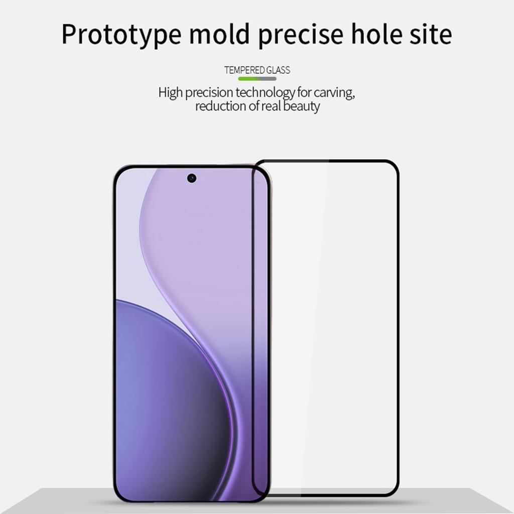 For Oppo Reno14 F 5G Screen Protector MOFI 9H Full Glue Full Coverage High Aluminum-Silicon Glass Film