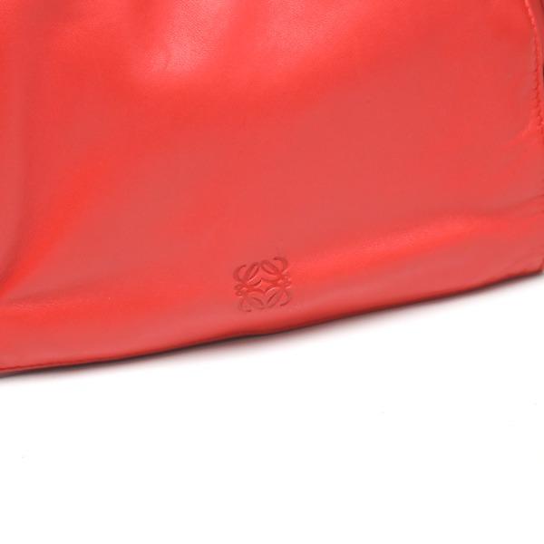 LOEWE leather Tassel Shoulder Bag 2WAY leather Red Women 380 82 E17 storage bags Used