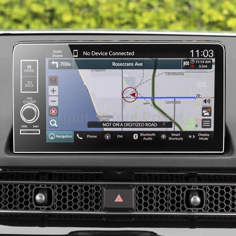 

Car GPS navigation screen tempered glass protective film for Honda ZR-V HR-V Civic 2023 9 inch car sticker Scratch-resistant Left hand drive