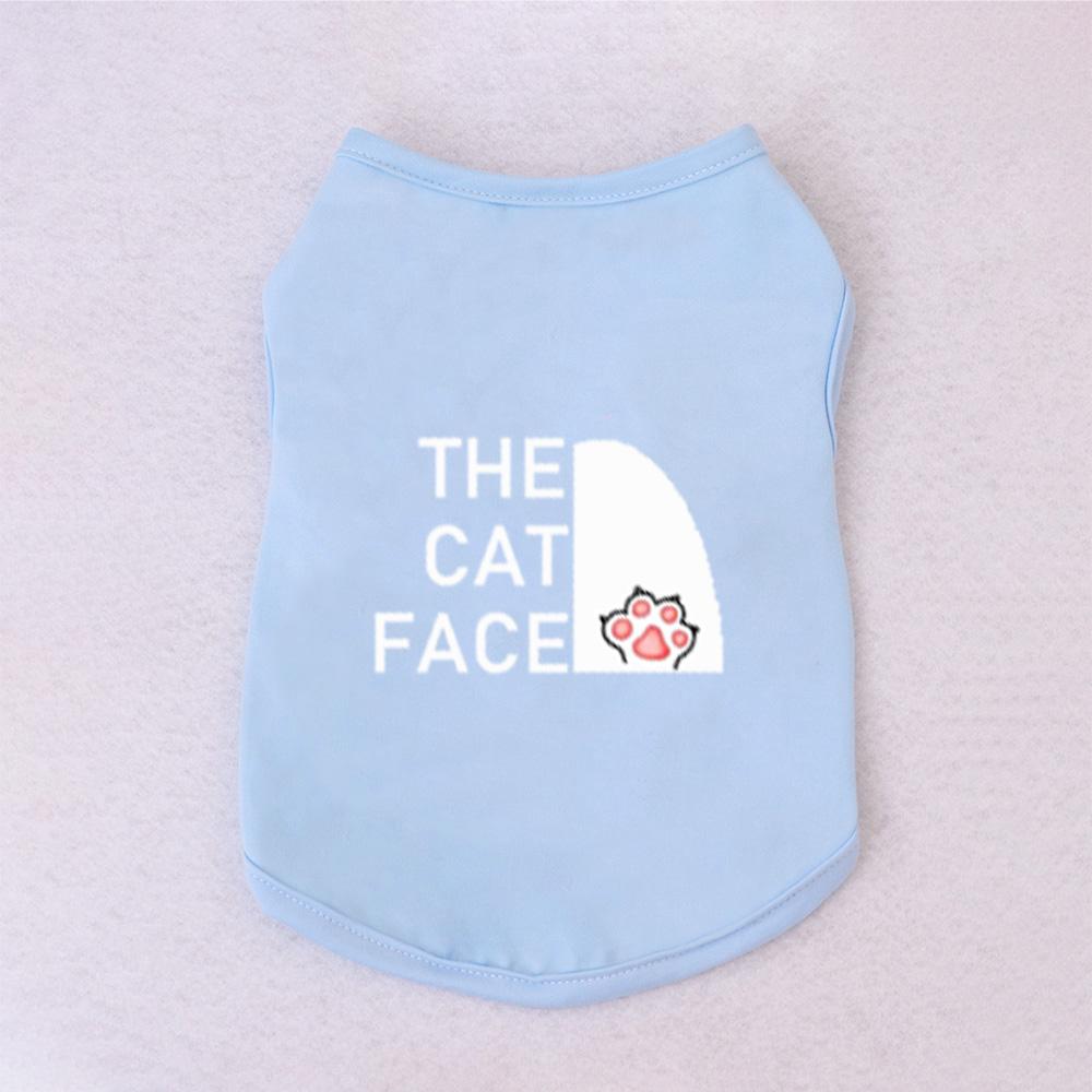 1 Pc Pet Vest, Text Print Summer Breathable Cat Clothing, Siamese, Ragdoll Silver Tabby Vest