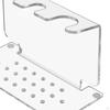 Holder and Brush Stand Clear Acrylic, Space Saving, Easy to Install Hanger Organizer for Bathroom,