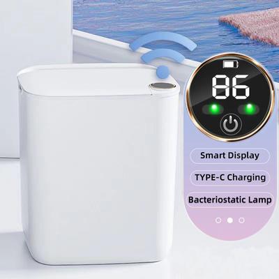 20L Smart Sensor Mülleimer mit Display Automatische Induktion Müllbehälter Typ-C Aufladung Abfalleimer für Küche Toilette