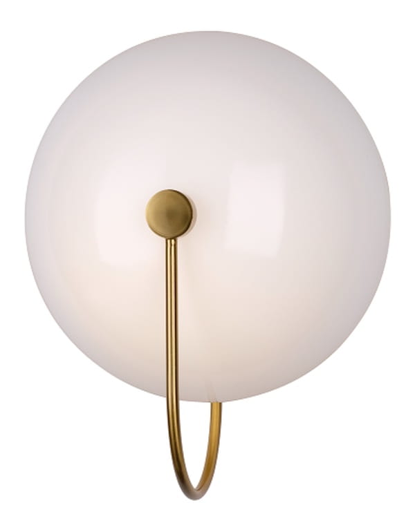 Haag W - Modern Wall Lamp 30cm White Gold