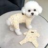 Dog German velvet warm four-legged clothes autumn and winter than bear teddy small dog cat pet bottoming shirt loungewear