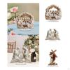 2D Acrylic Sign Jesus Ornament Handcraft Christmas Gift Tabletop Decoration for Home Office
