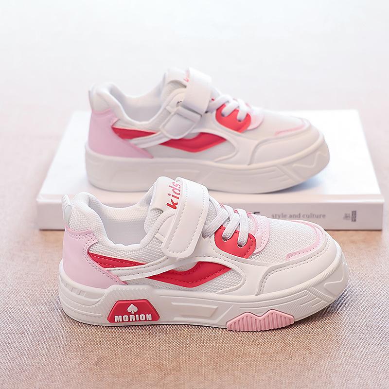 Autumn new children's sports shoes foreign trade boys medium and small children's white shoes girls' shoes children's white shoes