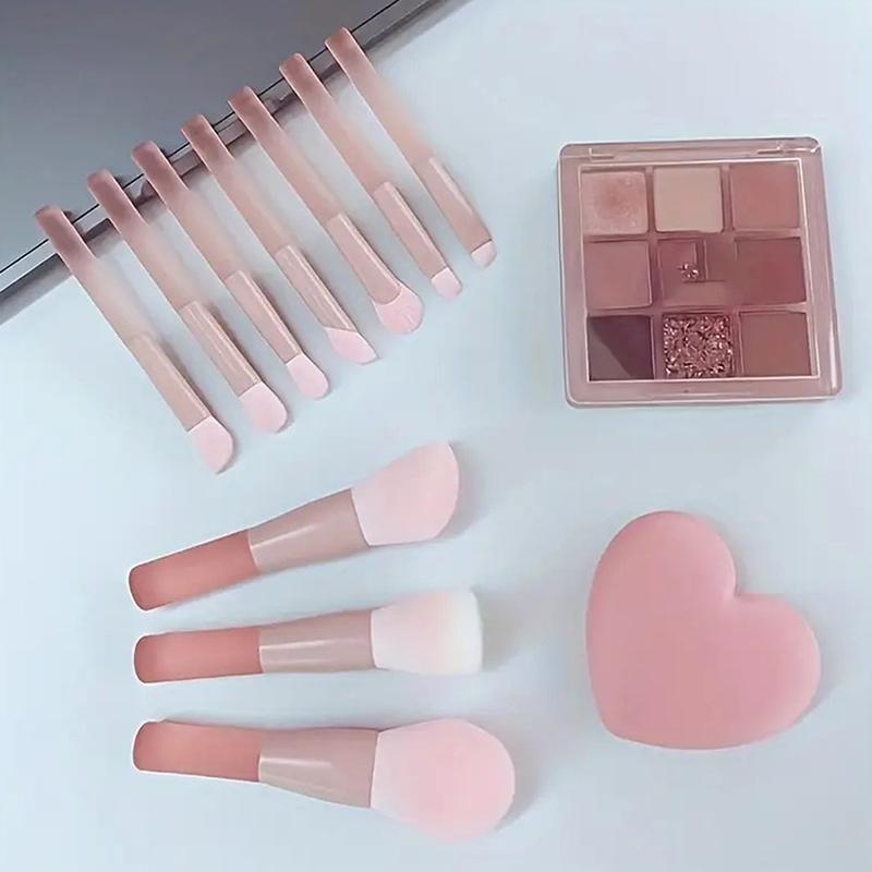 10 Pcs Mini Cherry Blossom Makeup Brush Facial Makeup Makeup Brush Concealer Foundation Eyeshadow Brush Set Travel Makeup Brush