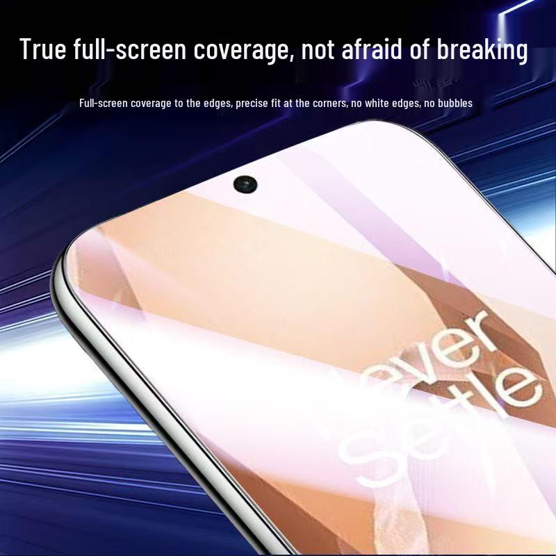 Pellicola in Vetro Temperato OnePlus Ace 5/5 Pro Anti-Luce Blu, Schermo Intero, Anti-Impronte Digitali
