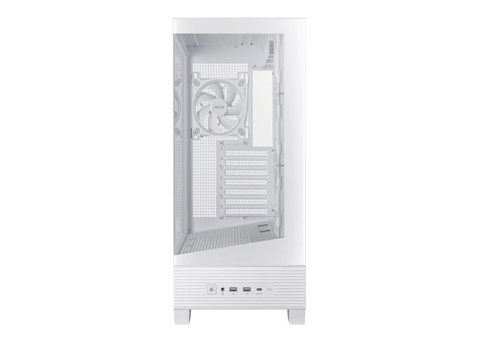 Boîtier PC Asus A31 PLUS TG ARGB - Moyen Tour, Verre Trempé, RGB, Blanc, ATX/Micro-ATX/Mini-ITX