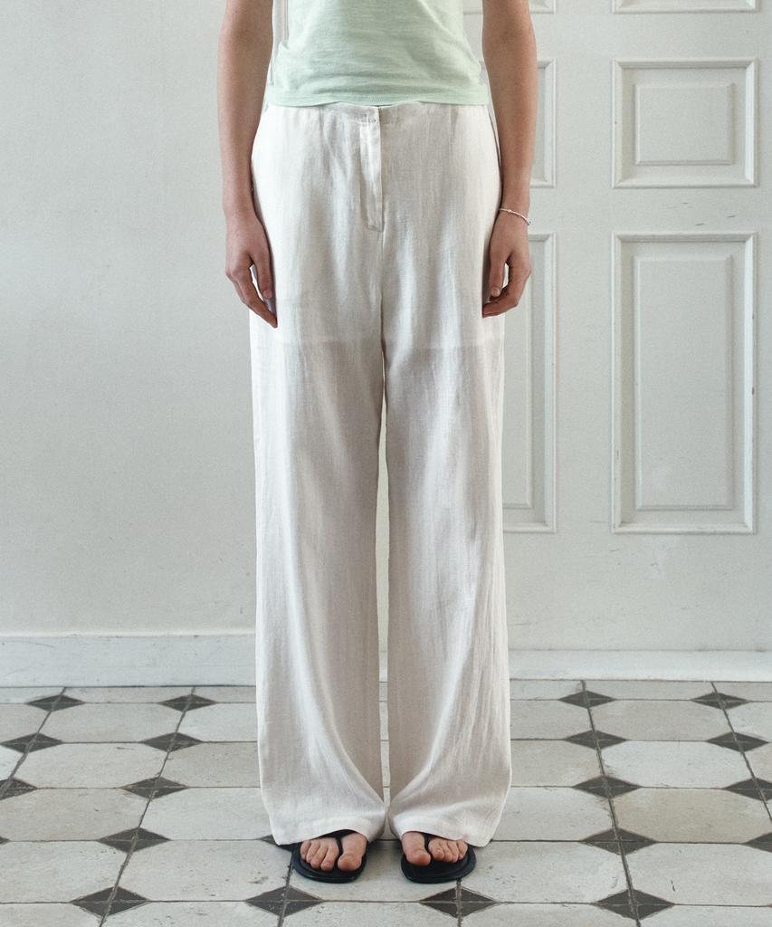 Banwonateullie P3306 Linen Blend Pants_Ivory