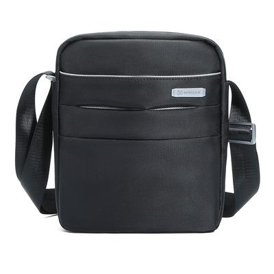 Men's One Shoulder Bag Business Crossbody Bag Simple Fashion Large Capacity Pu Leather Zipper Bag