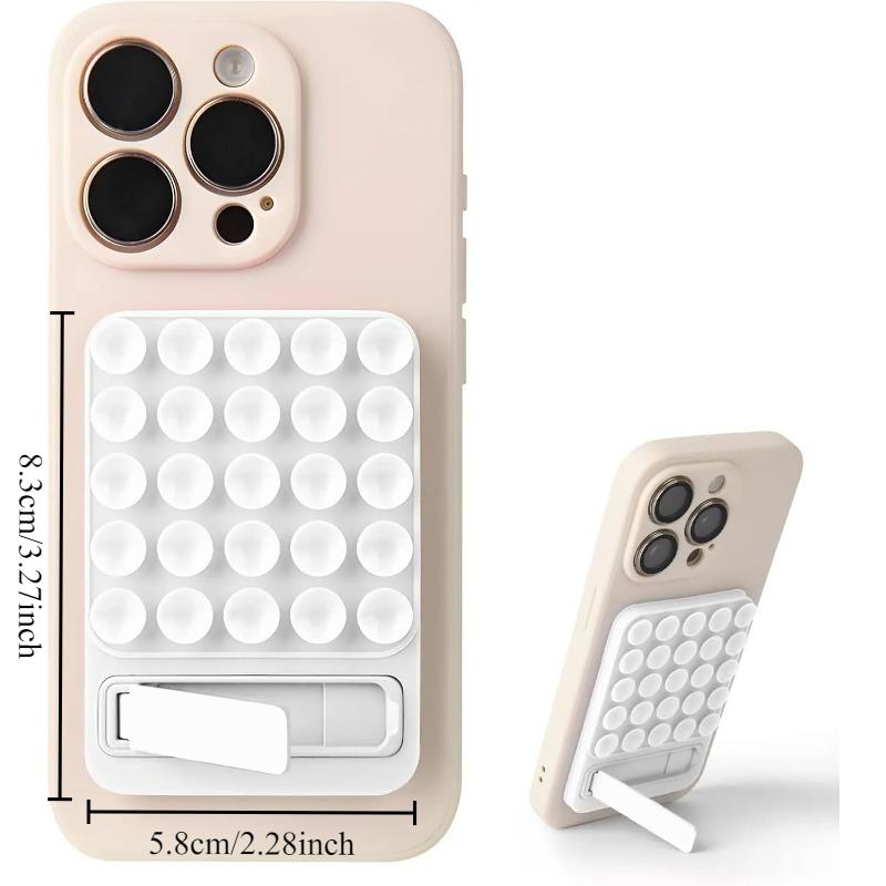 Silikonowy Uchwyt Adsorpcyjny na Telefon Lusterko Uchwyt na Telefon pod Prysznic Składany Przyklejany Stojak Uchwyt na Smartfon Akcesoria