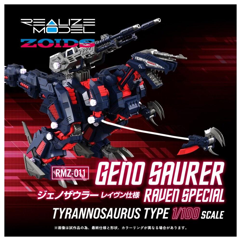 Zoids RMZ-011 Genosaurer Raven Version Color Code Plastic Model Kit