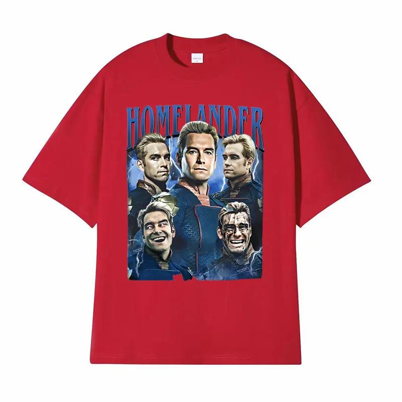 Limited Edition Homelander Retro Pattern Tshirt for UnisexHarajuku Gothic Classic Tshirtunisex Casual Oversized Tshirt