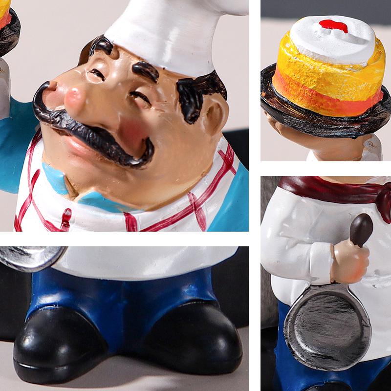 Cartoon Chef Paper Towel Holder, Portable Roll Paper Holder with Creative Design for Kitchen, Bathroom, and Restroom