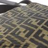 Fendi Zucca Shoulder Bag One Belt Brown Nylon Canvas Women Used