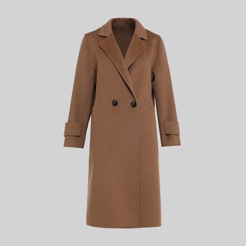 G·TENNA Women's 100% Wool Lapel Overcoat SMR-B2118