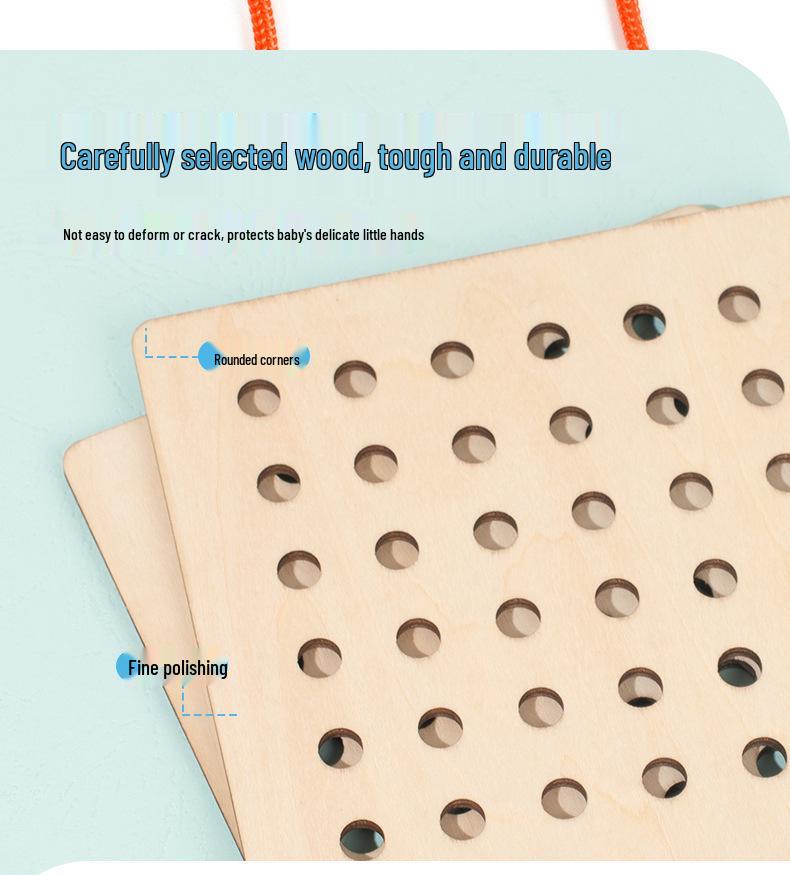 Montessori Fine Motor Skills Educational Beading Toy for Kids