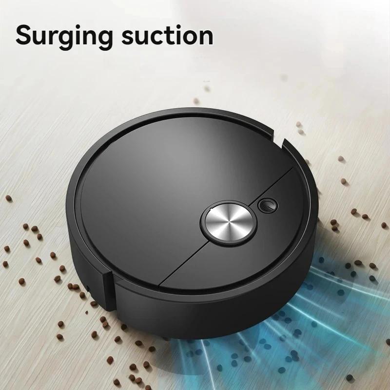 3- In-1 Smart Sweeping Robot 4000 Pa Vacuum Cleaner Strong Suction Easy To Use Suitable for Hard Floors Pet Hair Carpets