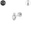 Elegant F136 Titanium Alloy Lip Stud Earring - Simple, Exquisite European & American Design