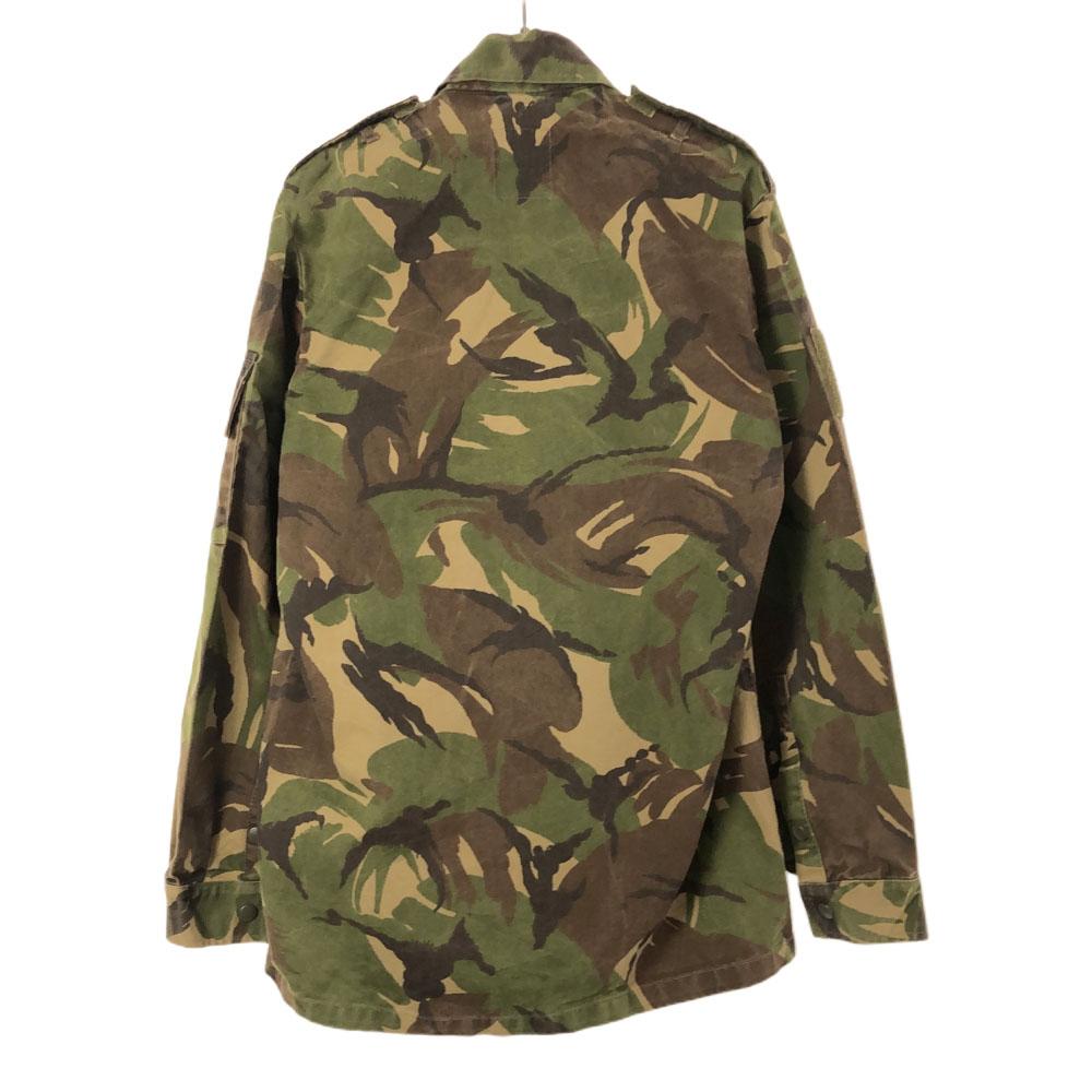90s KL Dutch Army Camouflage Long Sleeve Military Jacket Khaki Old Men's Used