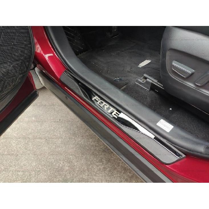 For Kia Forte Accessories Car Protector Door Sill Scuff Plate Sticker  Trim 24