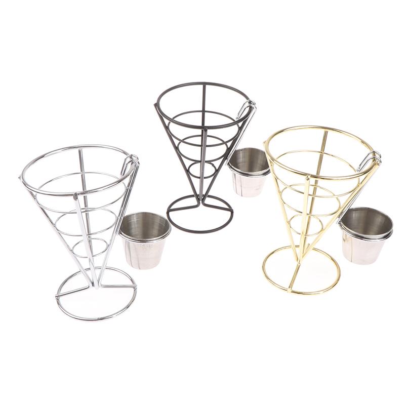 1Pcs French Fry Stand Cone Basket Holder For Fries Fish And Chips And Appetizers