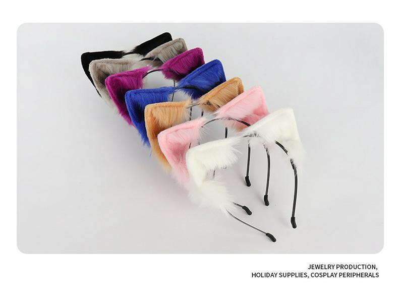 Cute Plush Cat Ear Headband - Cosplay Hair Accessory and Photo Prop