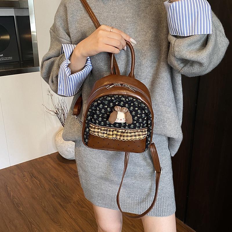 Cute Cartoon Mini Small Bag Women's New Niche Design Versatile Backpack Fashionable and Sweet Small Schoolbag