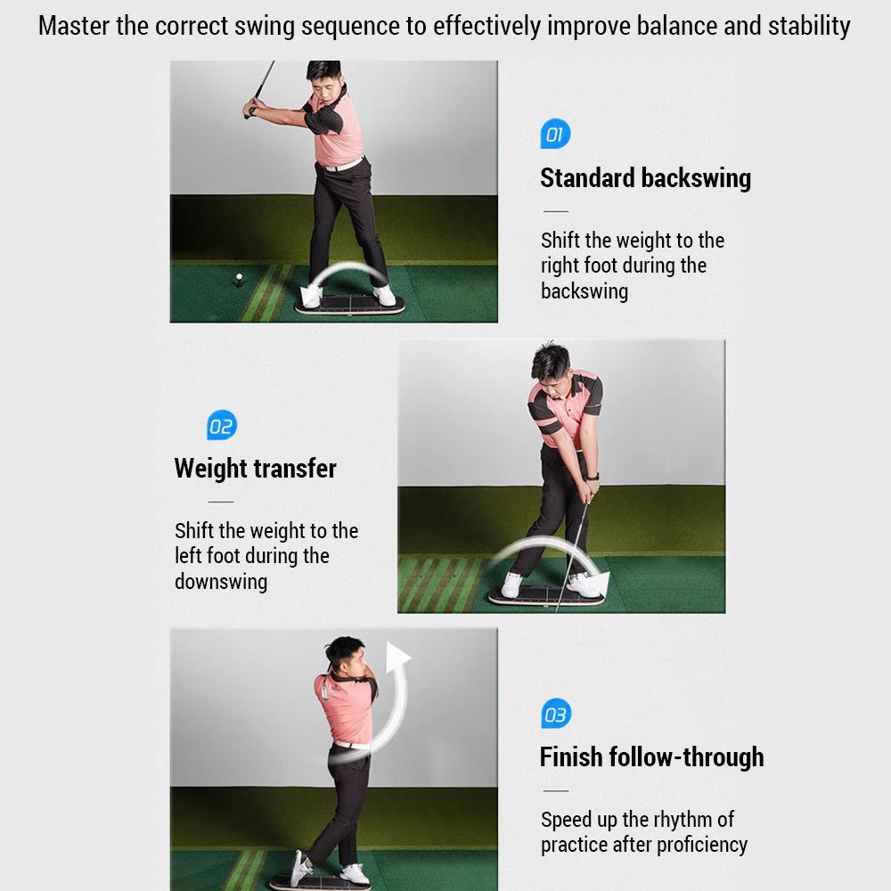 Golf Balance Board Golf Weight Shifter Pressure Plate Golf Training Aid Board Golf Swing Trainer