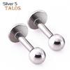 1 Pair 3 4 5 Mm Unisex Cool Titanium Steel Tragus Stud Cartilage Ball Earrings Body Piercing Trinket