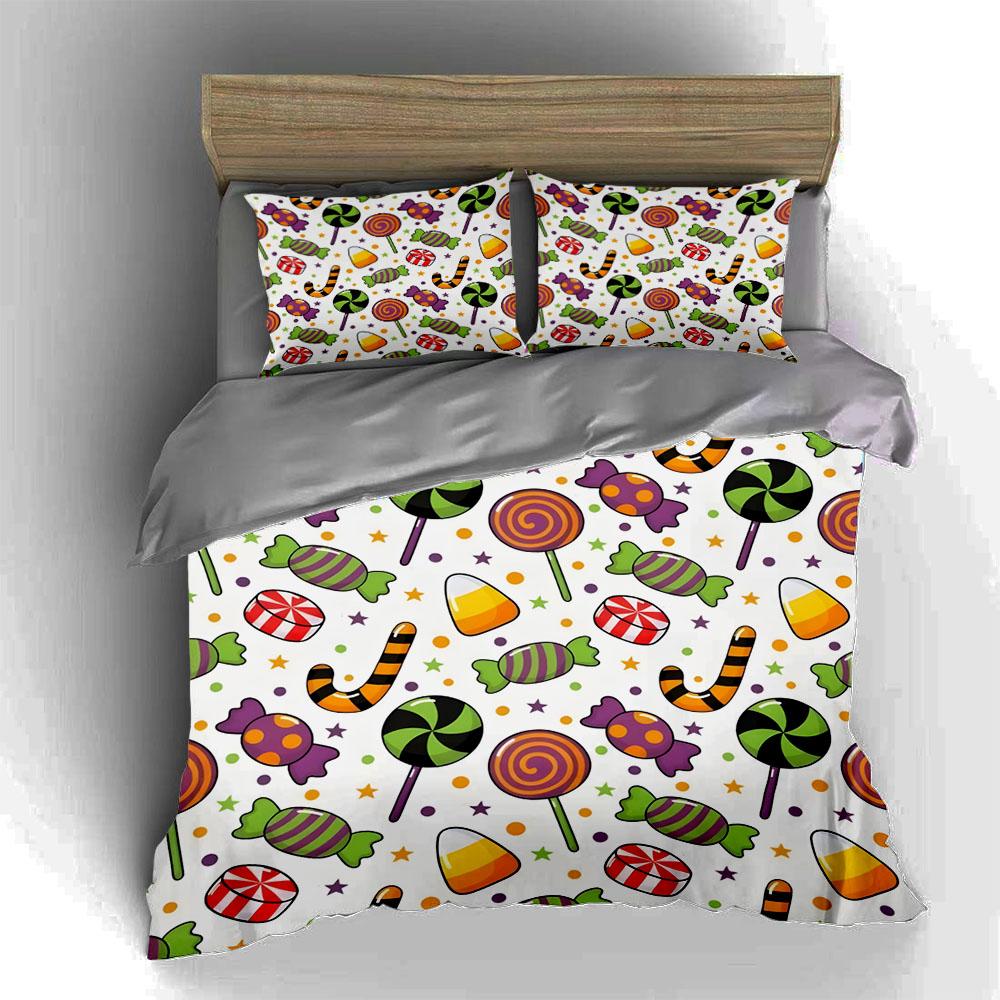 Colorful candy pattern Bedding Duvet cover sets Duvet covers Pillowcases gifts (1 * Duvet Cover 2 * Pillowcases, without duvet insert)