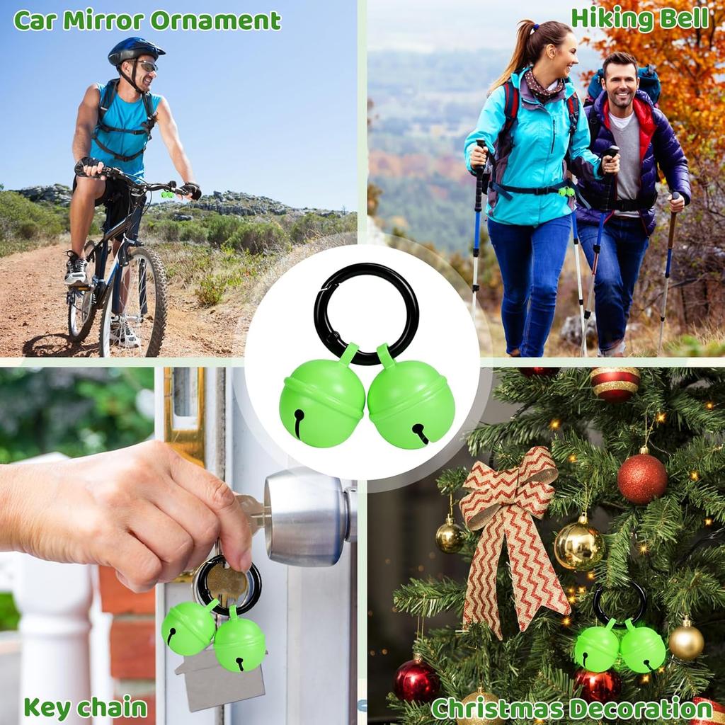 Dog Collar Bell, Loud Cat Bells for Collar, Glowing Pet Tracking Bell with Durable Copper Design, Night Light Reflective for Wildlife Protection