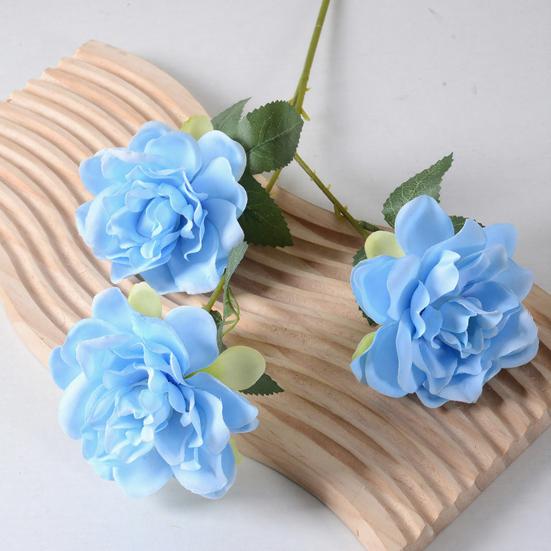 Real Touch Fake Orchids Flowers Faux Silk Artificial Phalaenopsis Flower with 5 Heads Blooms for Home Indoor Decor Office Tabletop