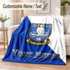 Custom Text Flannel Blanket Sheffield Wednesday FC Print Warm Cozy Blanket Home Sofa Bedding