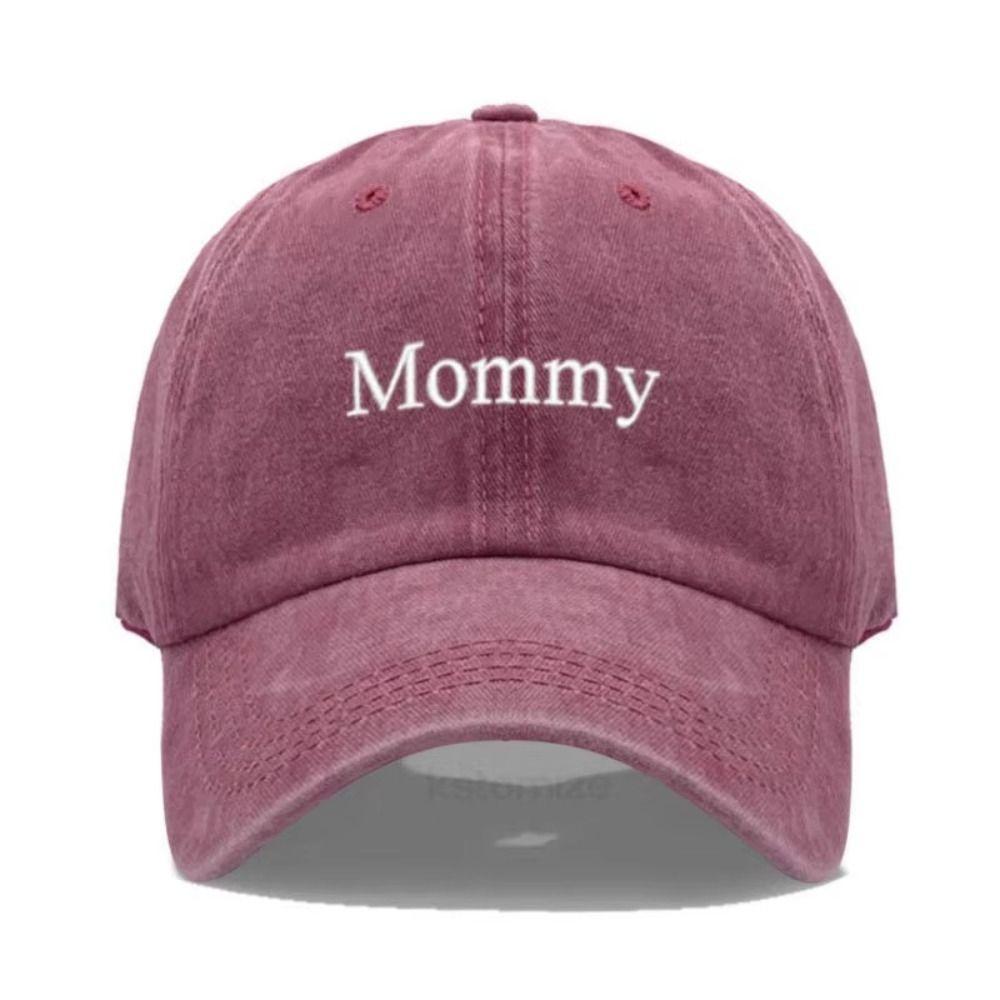 Adjustable Daddy & Mommy Baseball Cap Letter Embroidered Dad Hats  For Man Women